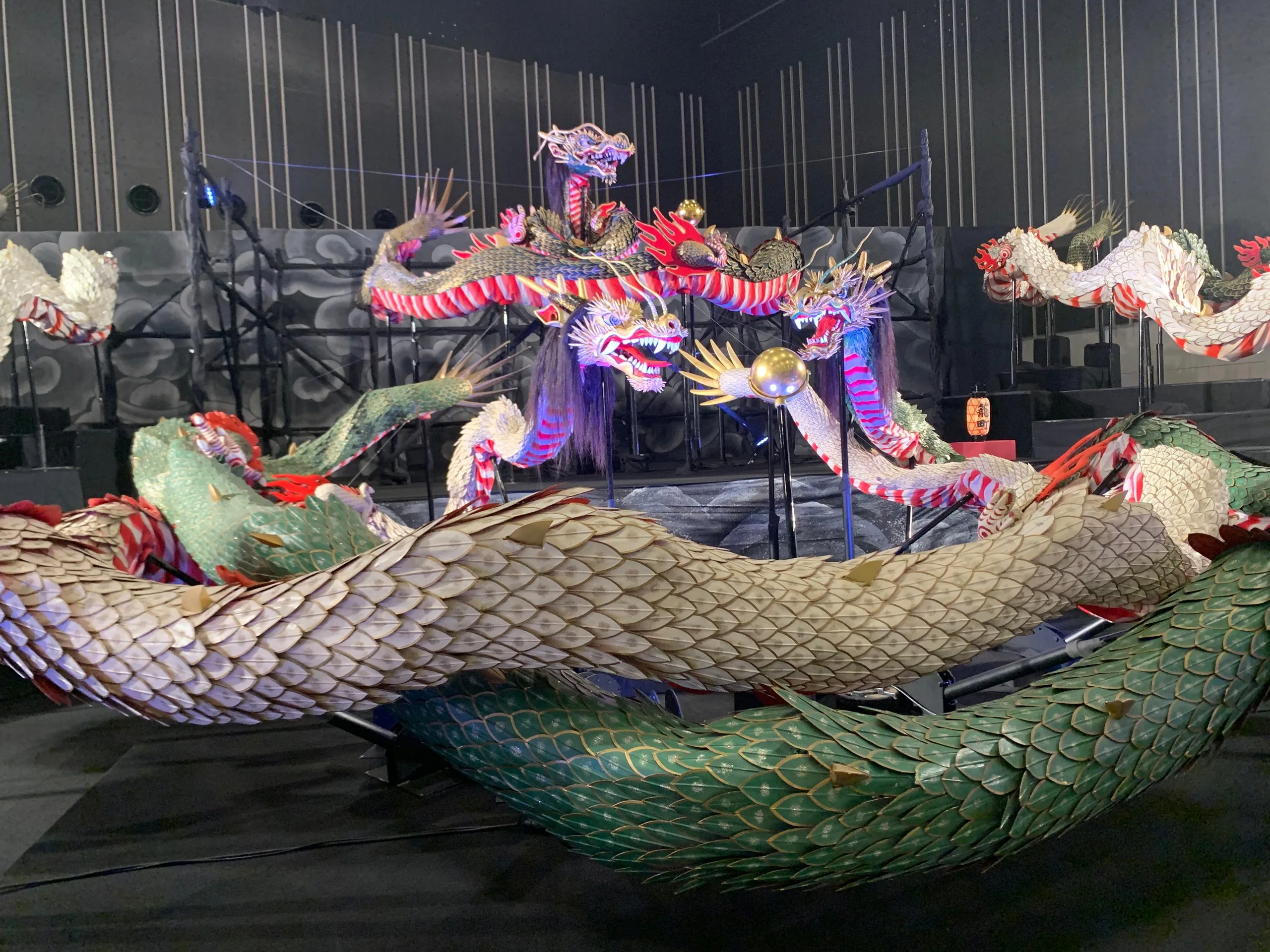 ながさき大くんち展に飾られた龍踊の龍