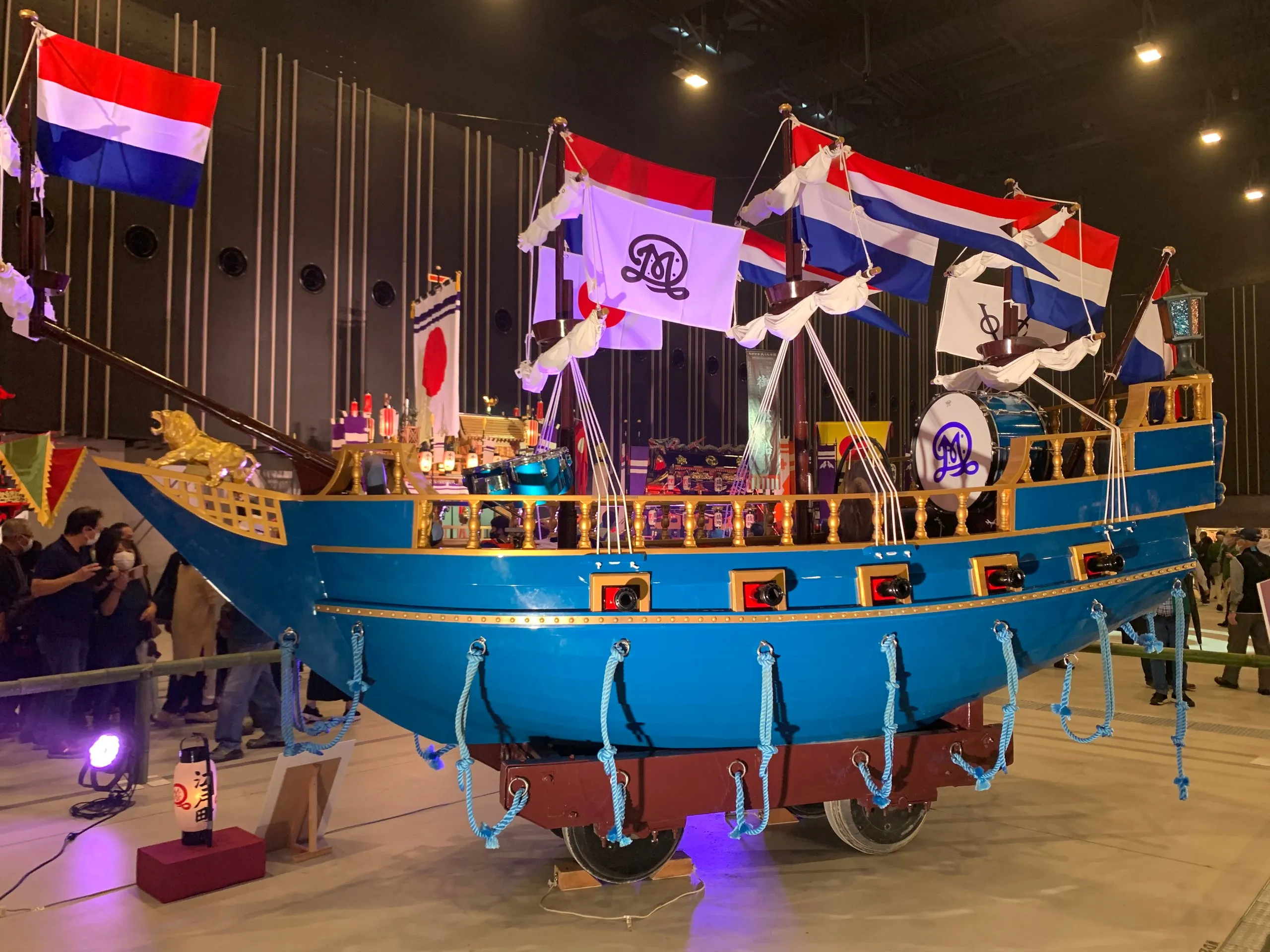 ながさき大くんち展の江戸町のオランダ船