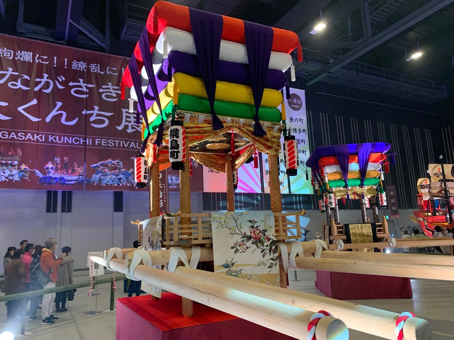 ながさき大くんち展に飾られた太鼓山